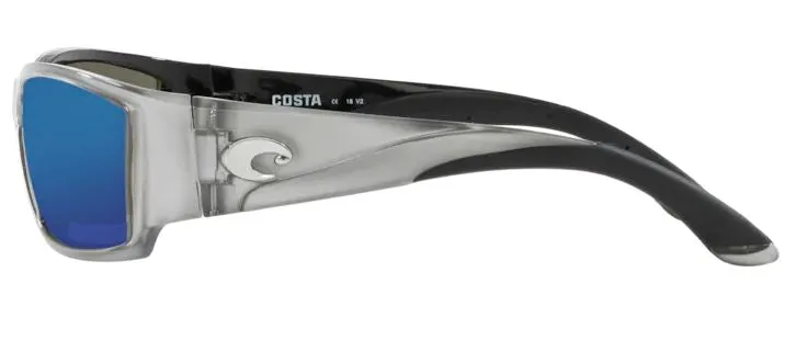 Costa Del Mar Mens Corbina Silver Frame - Blue Mirror 580 Glass Lens - Polarized Sunglasses