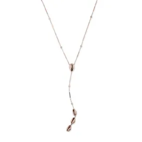 COWRIE SHELL DIAMOND Y NECKLACE