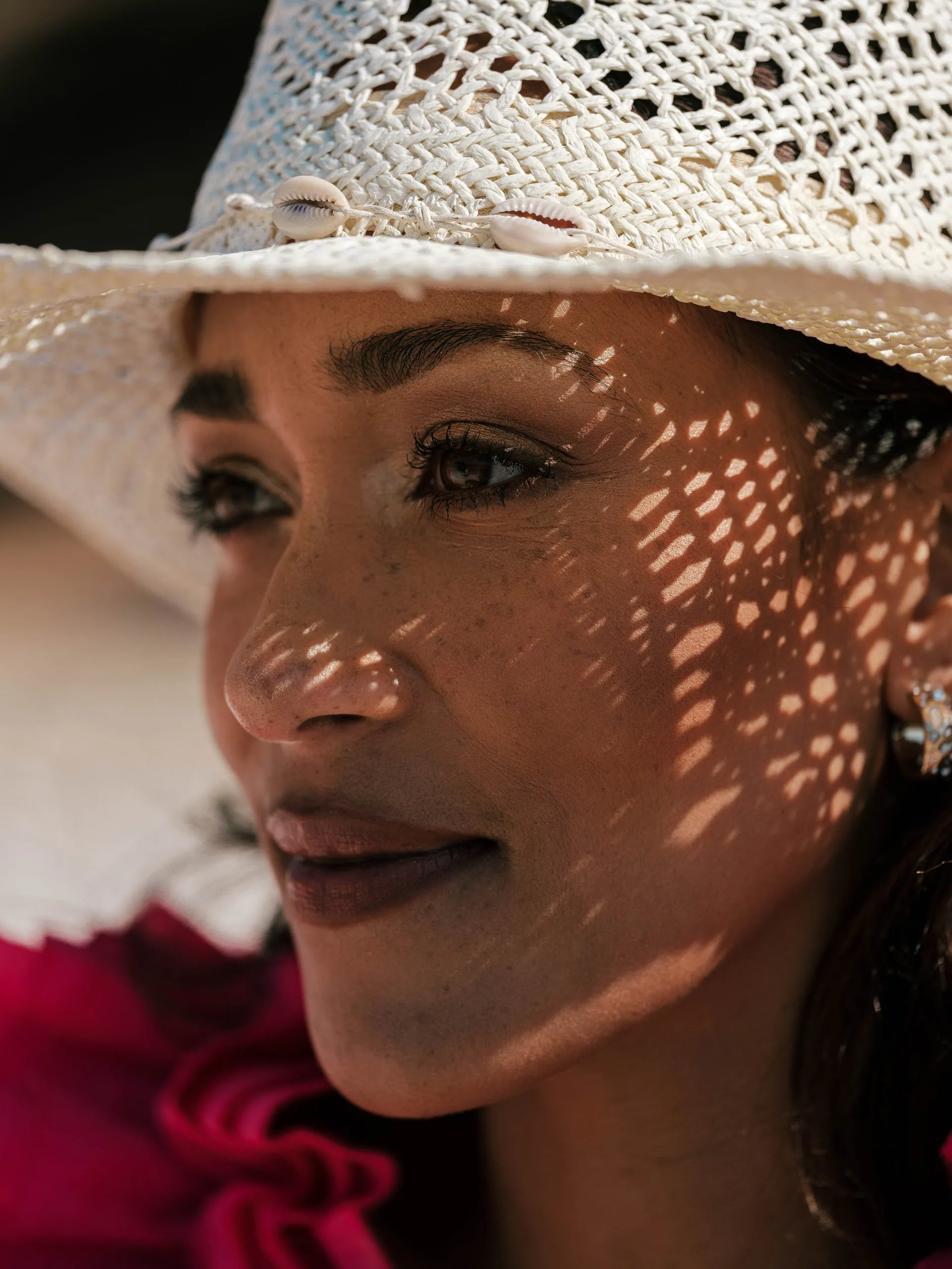 Cream Raffia Cowboy Hat