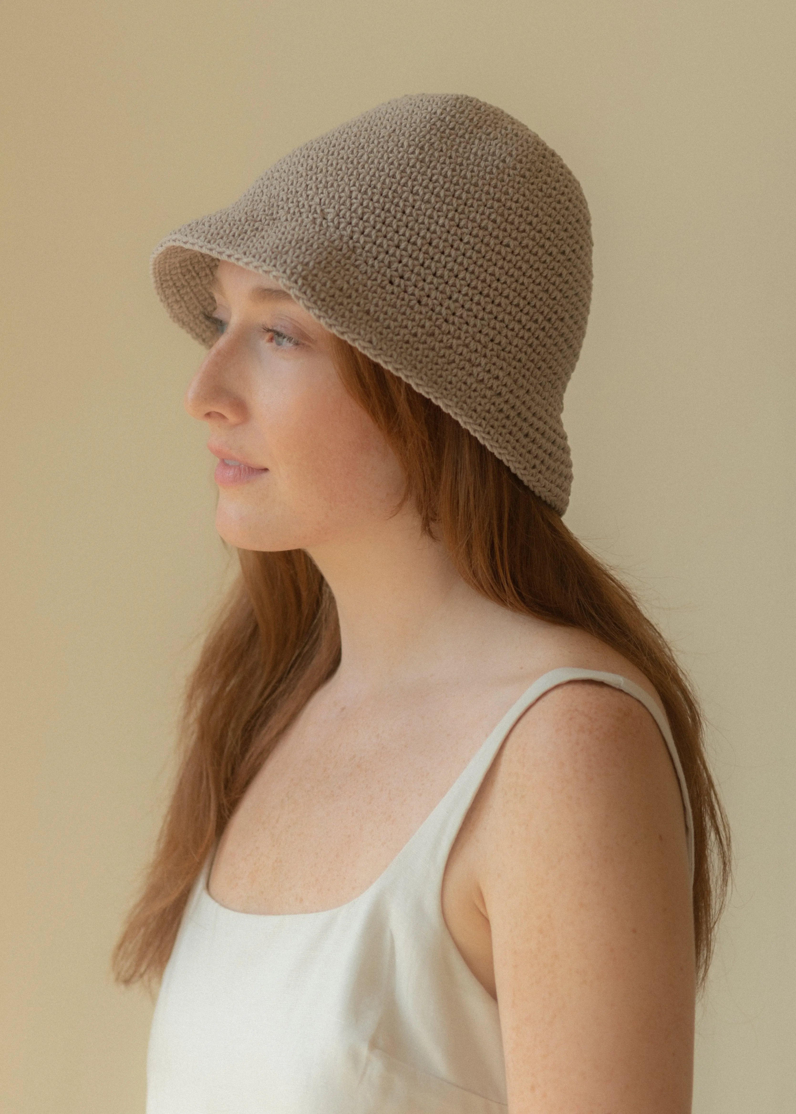 Crochet Hat | Taupe