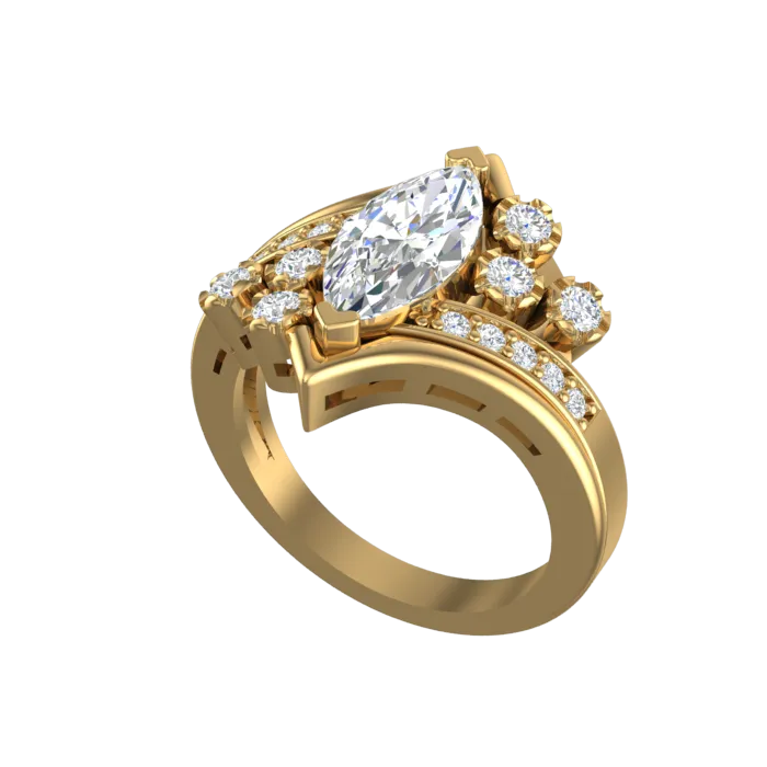 Cubic Zirconia Engagement Ring- Customer Designed Style 5219