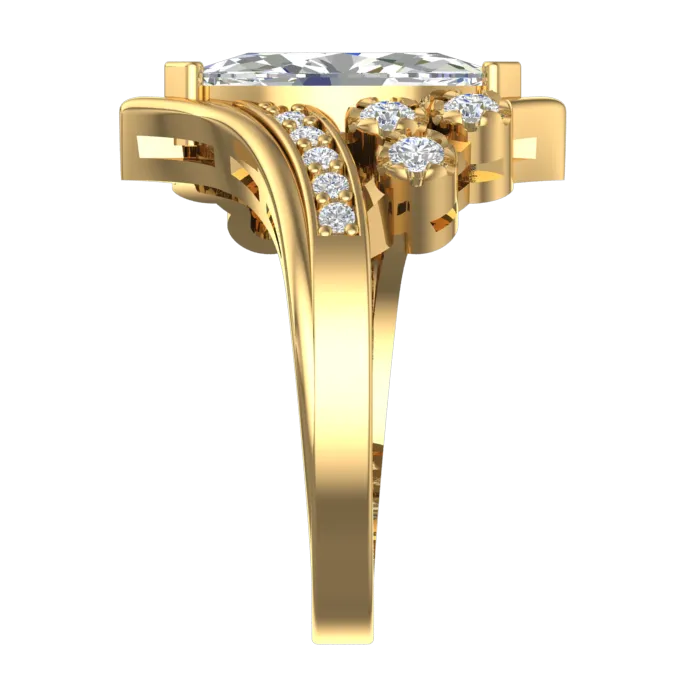 Cubic Zirconia Engagement Ring- Customer Designed Style 5219