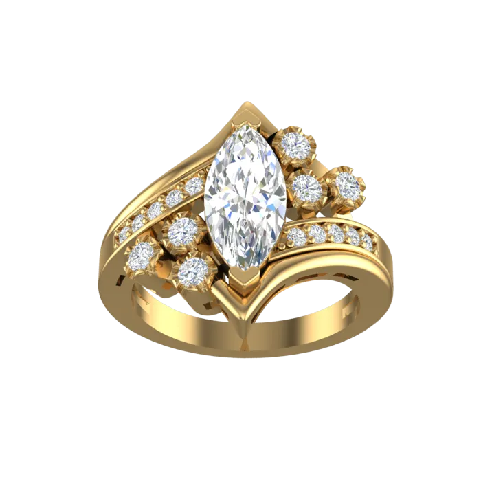 Cubic Zirconia Engagement Ring- Customer Designed Style 5219