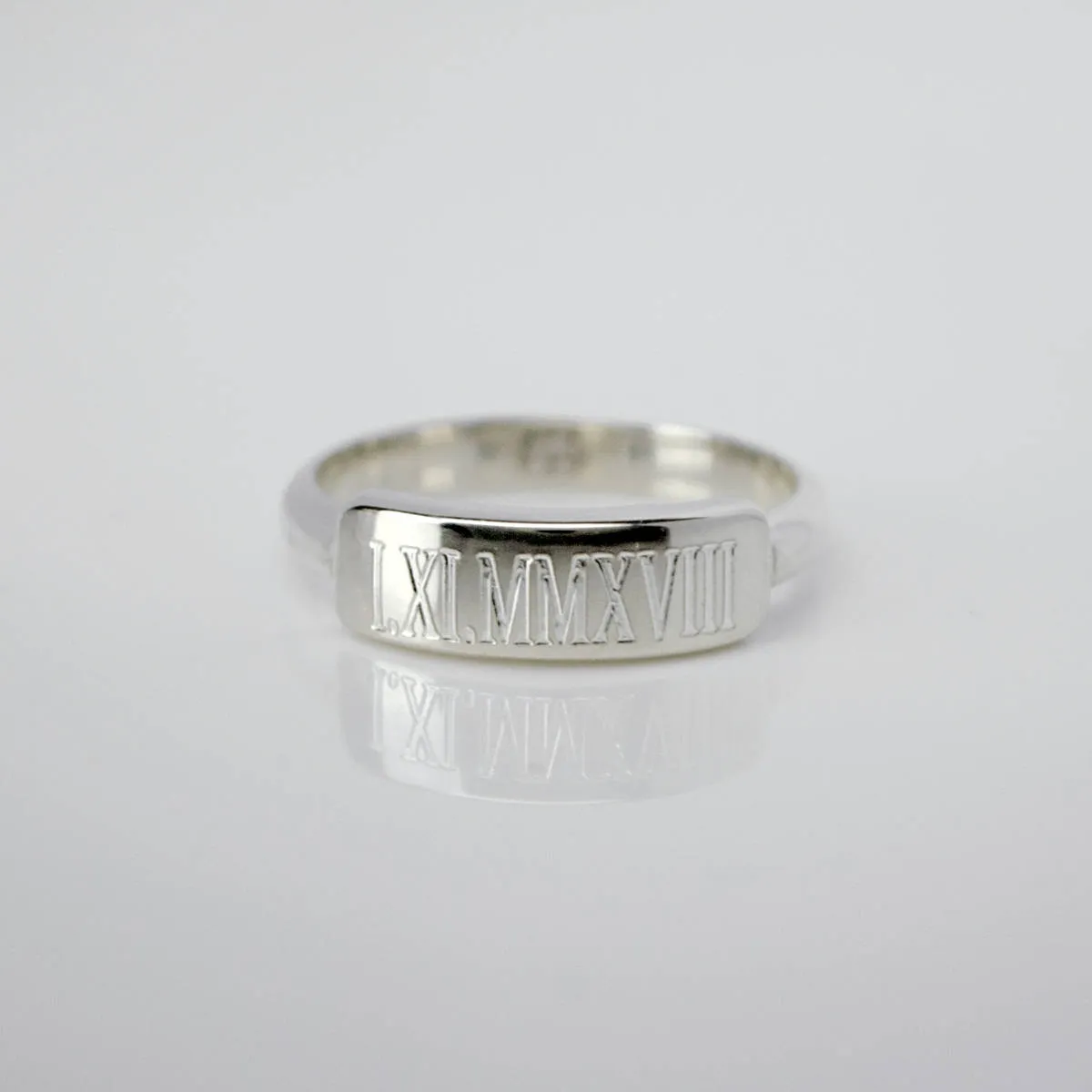 Custom Engraved Bar Ring