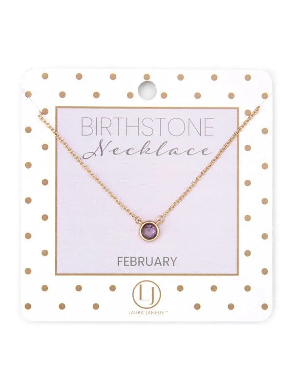 Dainty Birthstone Necklace