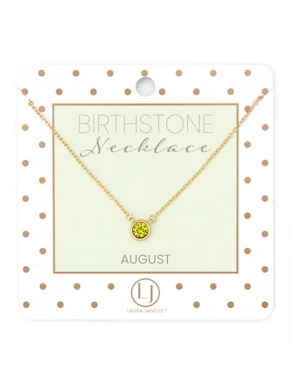 Dainty Birthstone Necklace