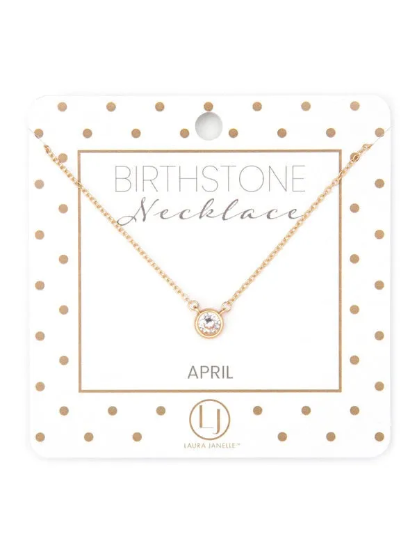 Dainty Birthstone Necklace