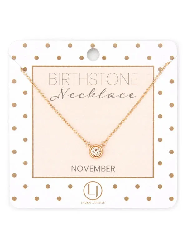 Dainty Birthstone Necklace