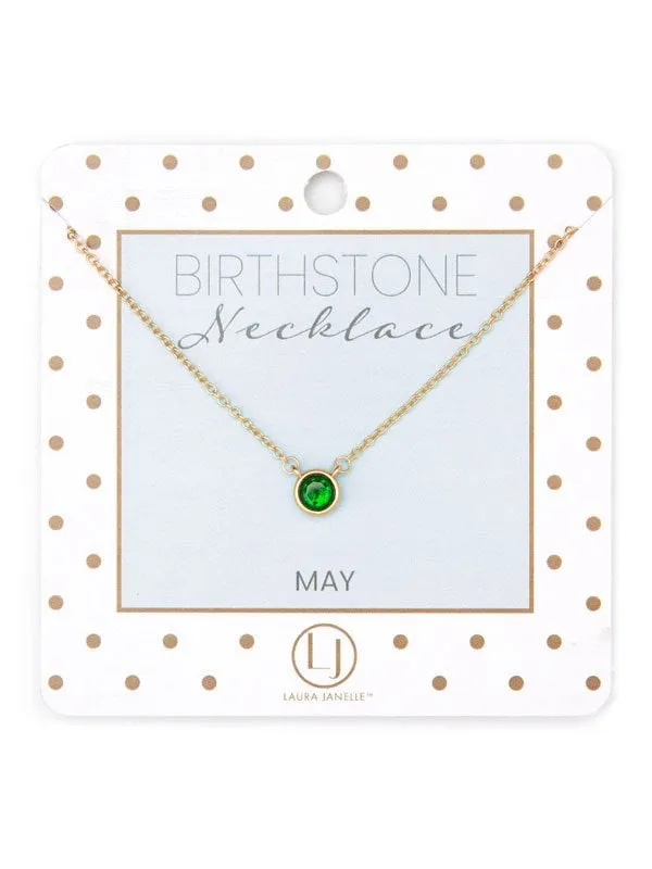 Dainty Birthstone Necklace