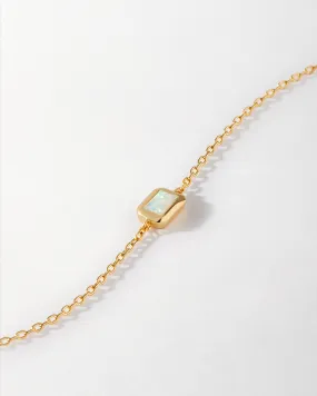 Deco Opal October Birthstone Bracelet