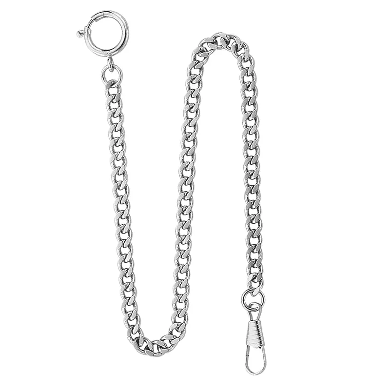 Desperado Silver Chrome Plated Sport Pocket Watch Chain 545WS