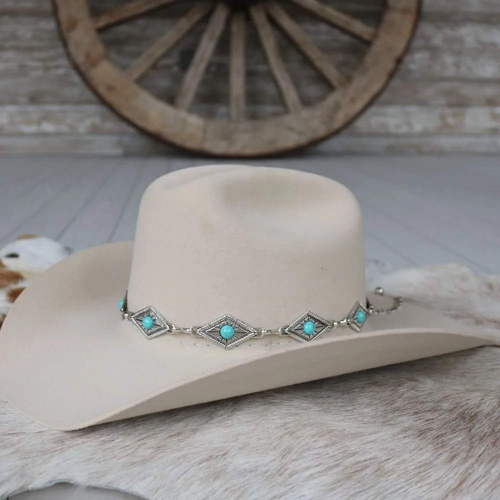 Diamond Concho Hat Band