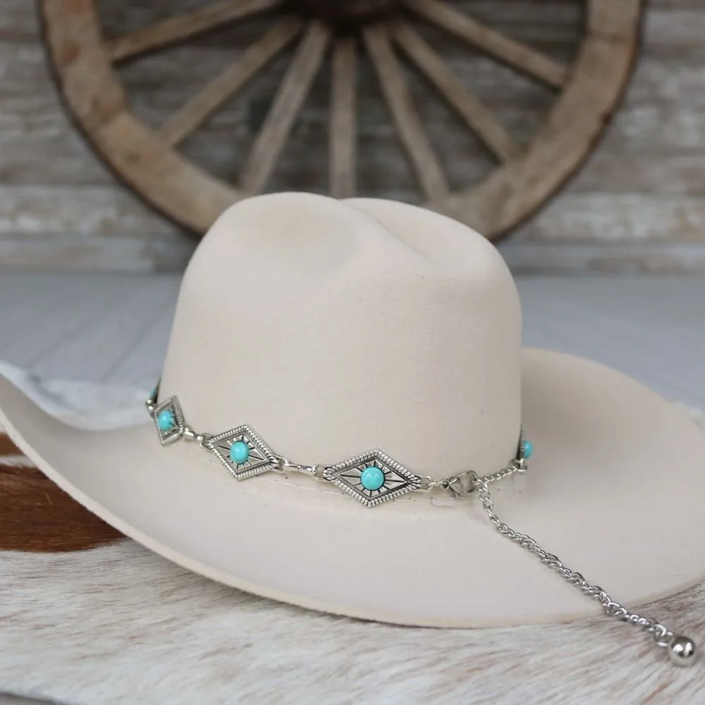 Diamond Concho Hat Band