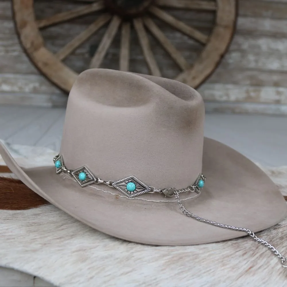 Diamond Concho Hat Band