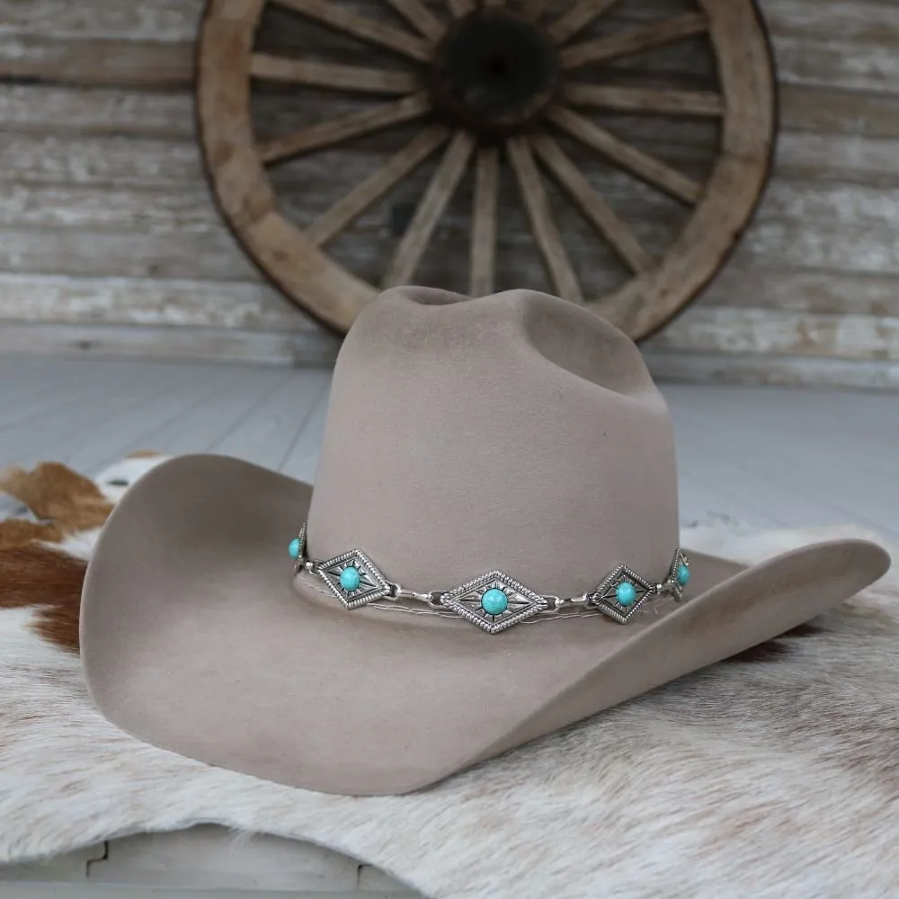 Diamond Concho Hat Band