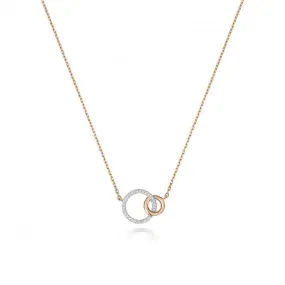 Diamond Jewellery 9ct Rose Gold Diamond Necklace with 0.04 Carat Pendant ND145R