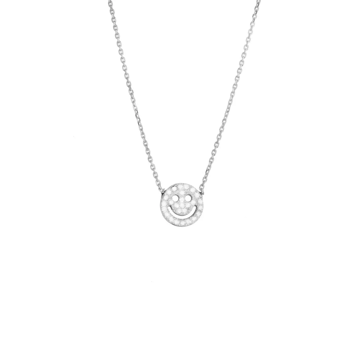 Diamond Smiley- Gold 14K-  Necklace