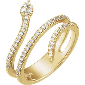 Diamond Snake Ring