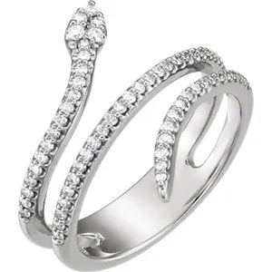 Diamond Snake Ring