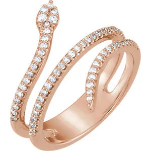 Diamond Snake Ring