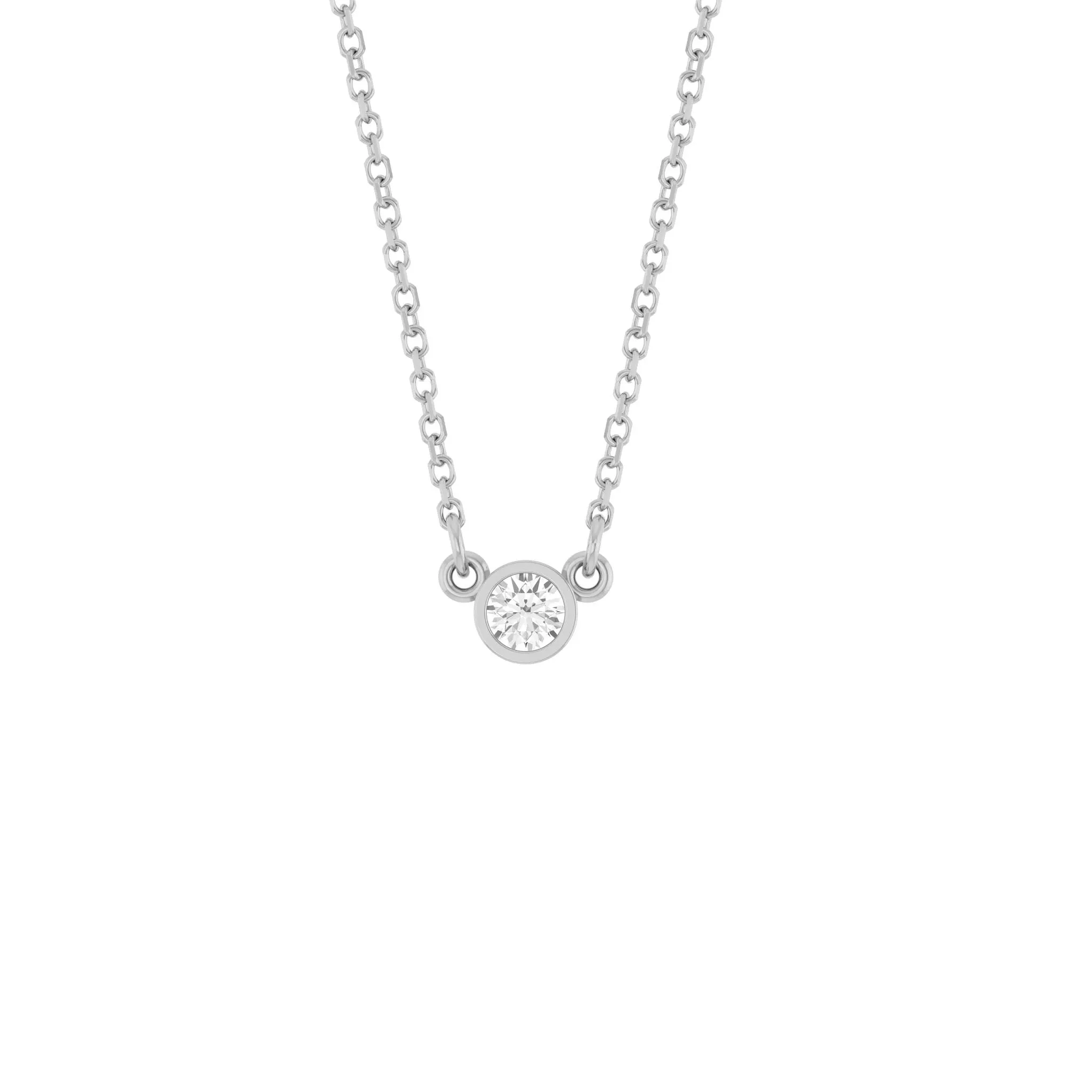 Diamond Solitaire Necklace