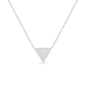 Diamond Triangle Pendant Necklace