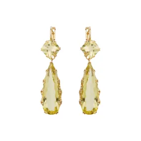 Double Crown Drops Lemon Topaz