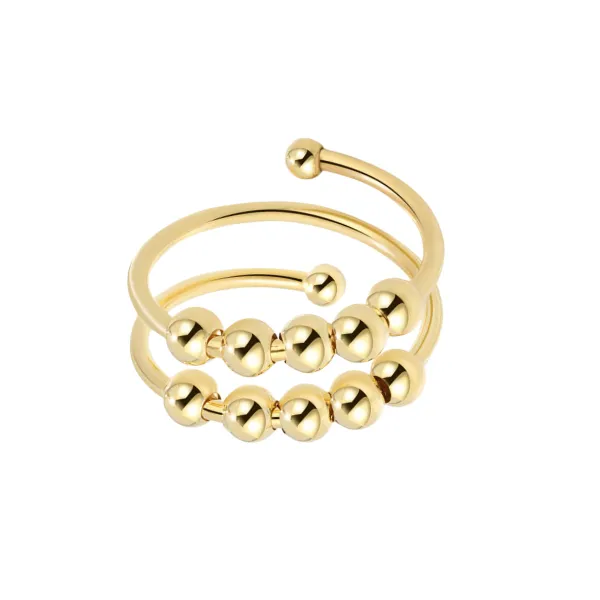 Double Layer Adjustable Anxiety Ring