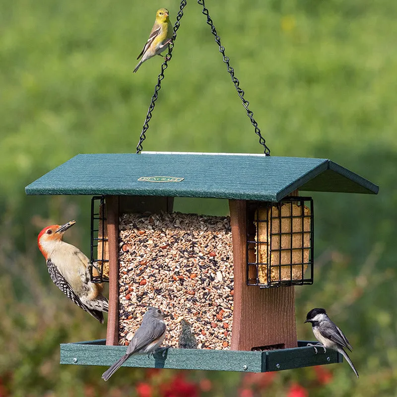 Duncraft Grandview 4-Sided Hopper with Suet Cages