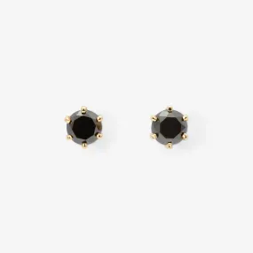 E1904BK | 4mm Black Diamond Studs