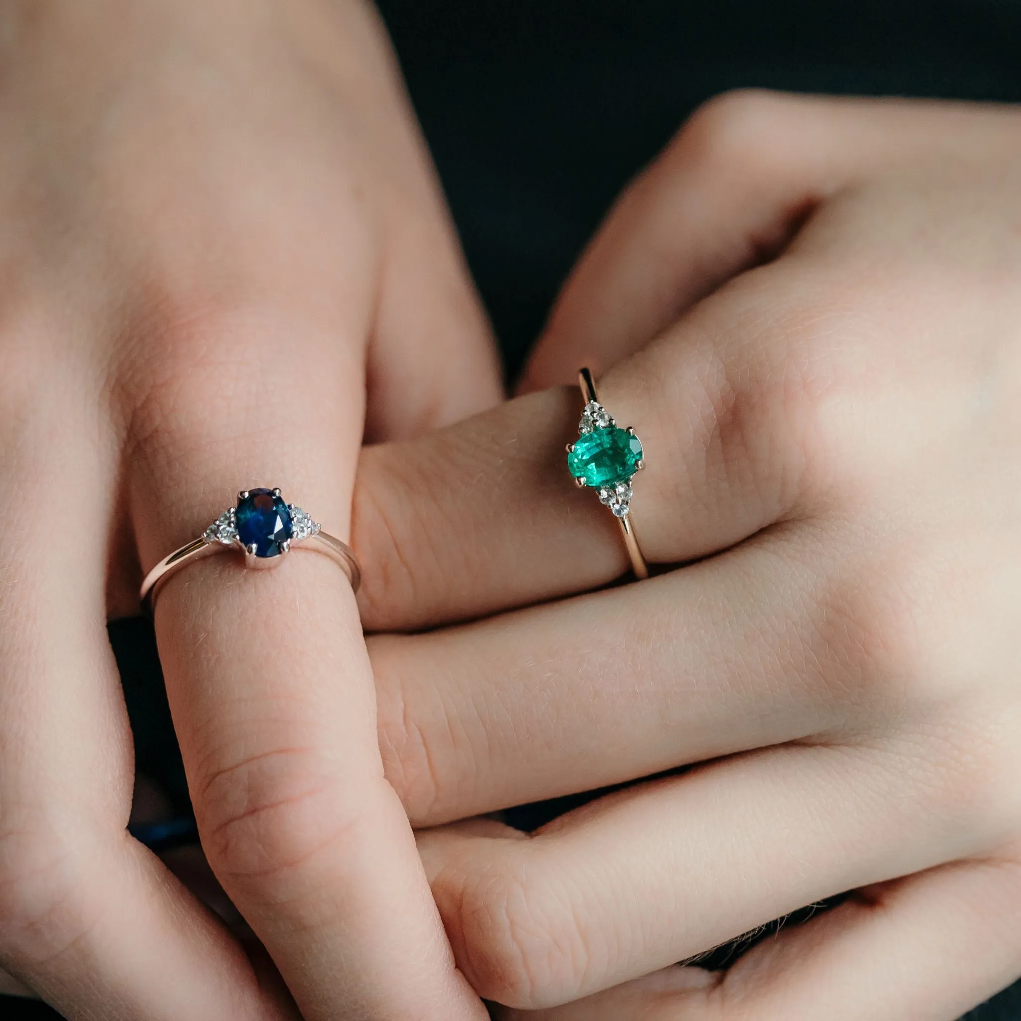 Emerald Cremation Ring With Ashes