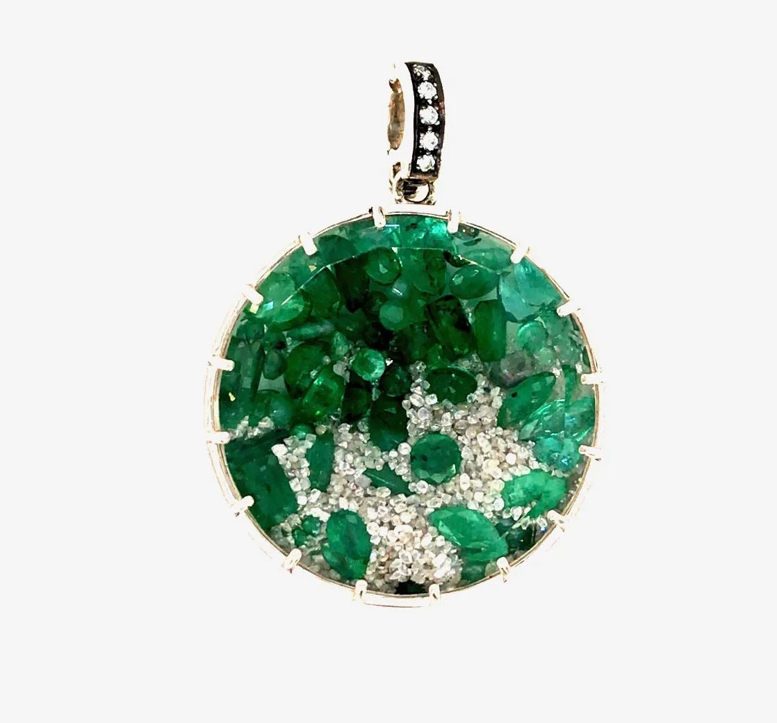 Emerald   Diamond Confetti Diamond Dust Charm