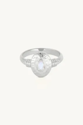 Esme Moonstone Silver Ring