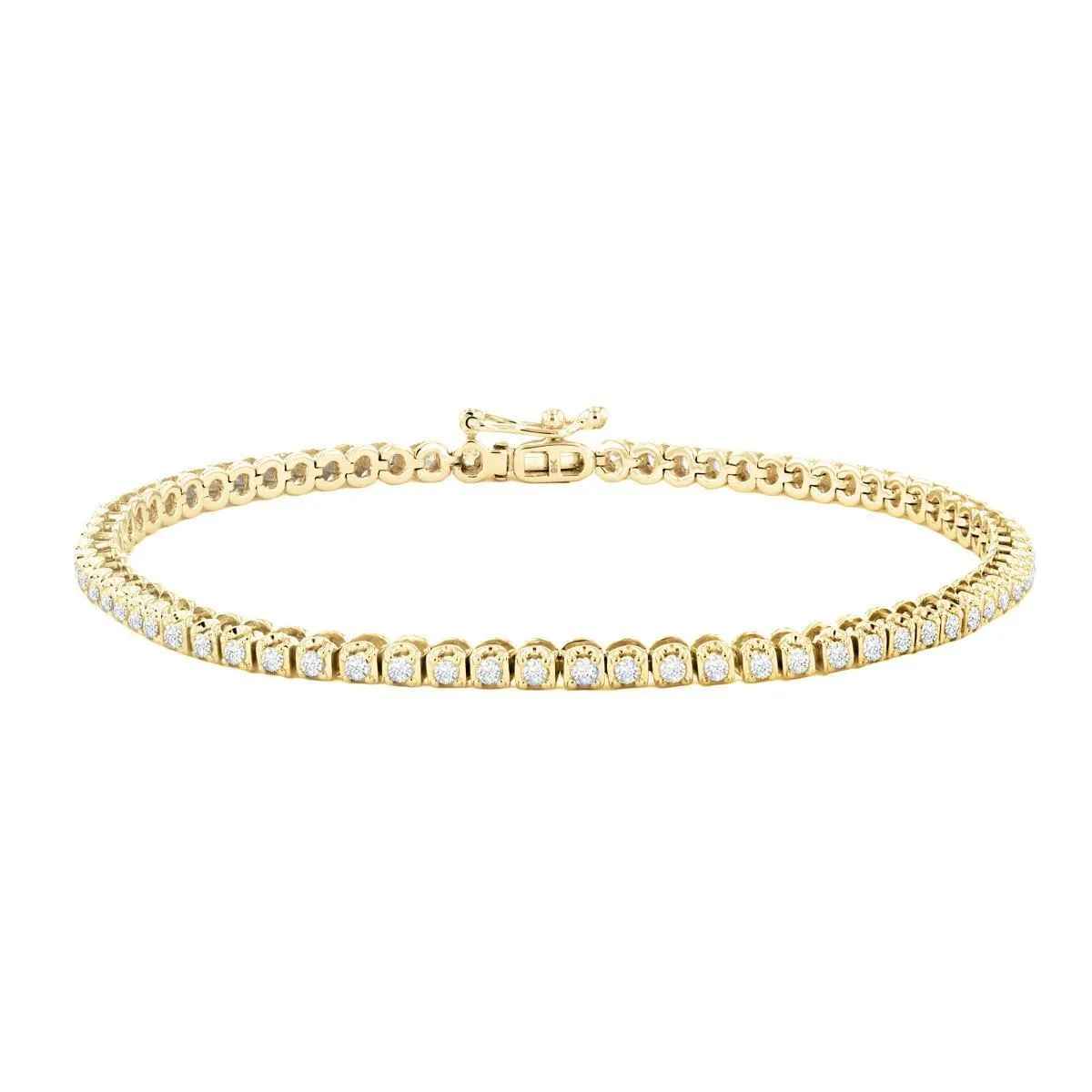 Everyday Diamonds Collection 1.00ct Diamond Tennis Bracelet | 9K Yellow Gold