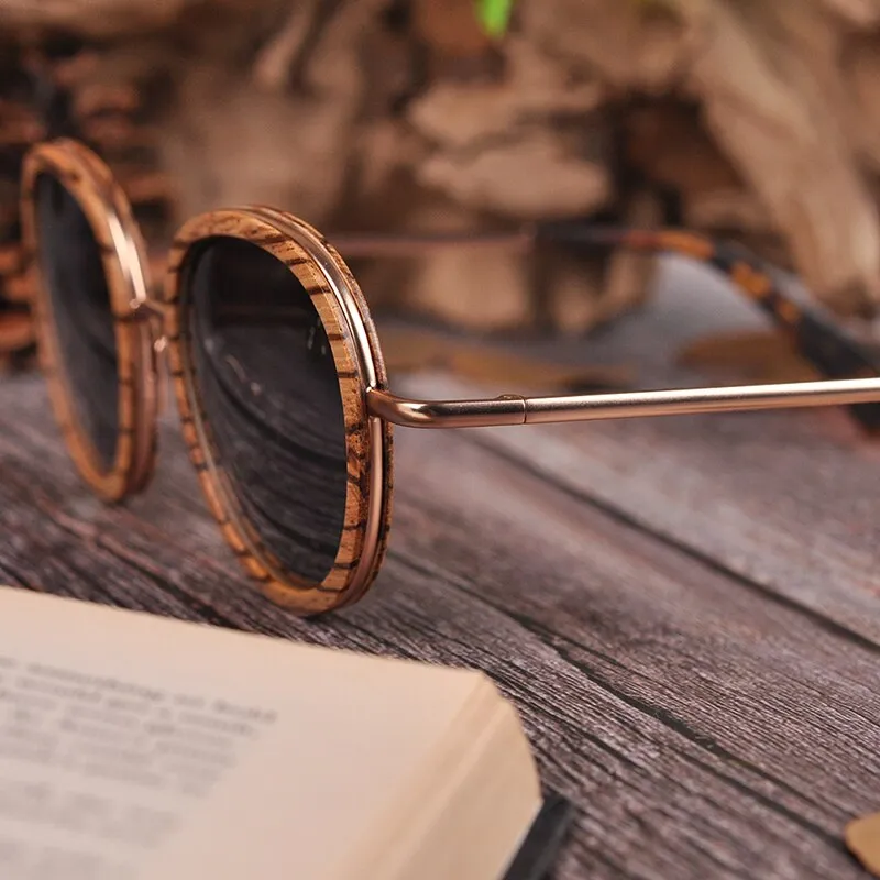 Funki Buys | Sunglasses | Women's Wood Rim Retro Sunglasses