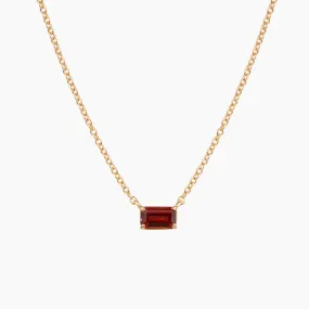 Garnet Birthstone Necklace