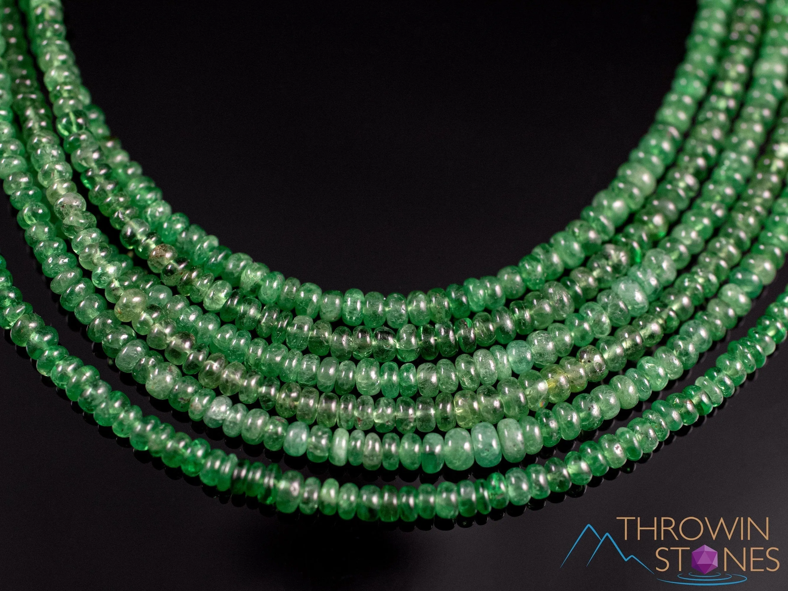 GARNET Crystal Necklace - Green Tsavorite Garnet - Birthstone Jewelry, Handmade Jewelry, Beaded Necklace, E1865