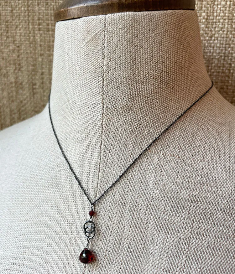 Garnet Kris Necklace