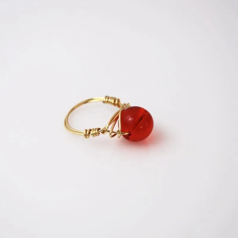 Genuine Quartz Stone women's ring