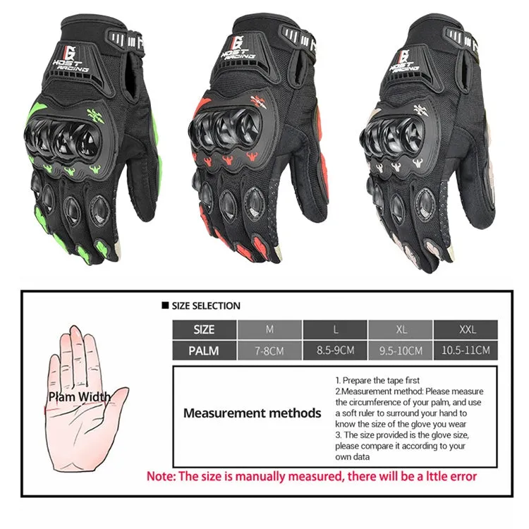 GHOST RACING GR-ST04 Motorcycle Gloves Anti-Fall Full Finger Riding Touch Gloves, Size: M(Gray)