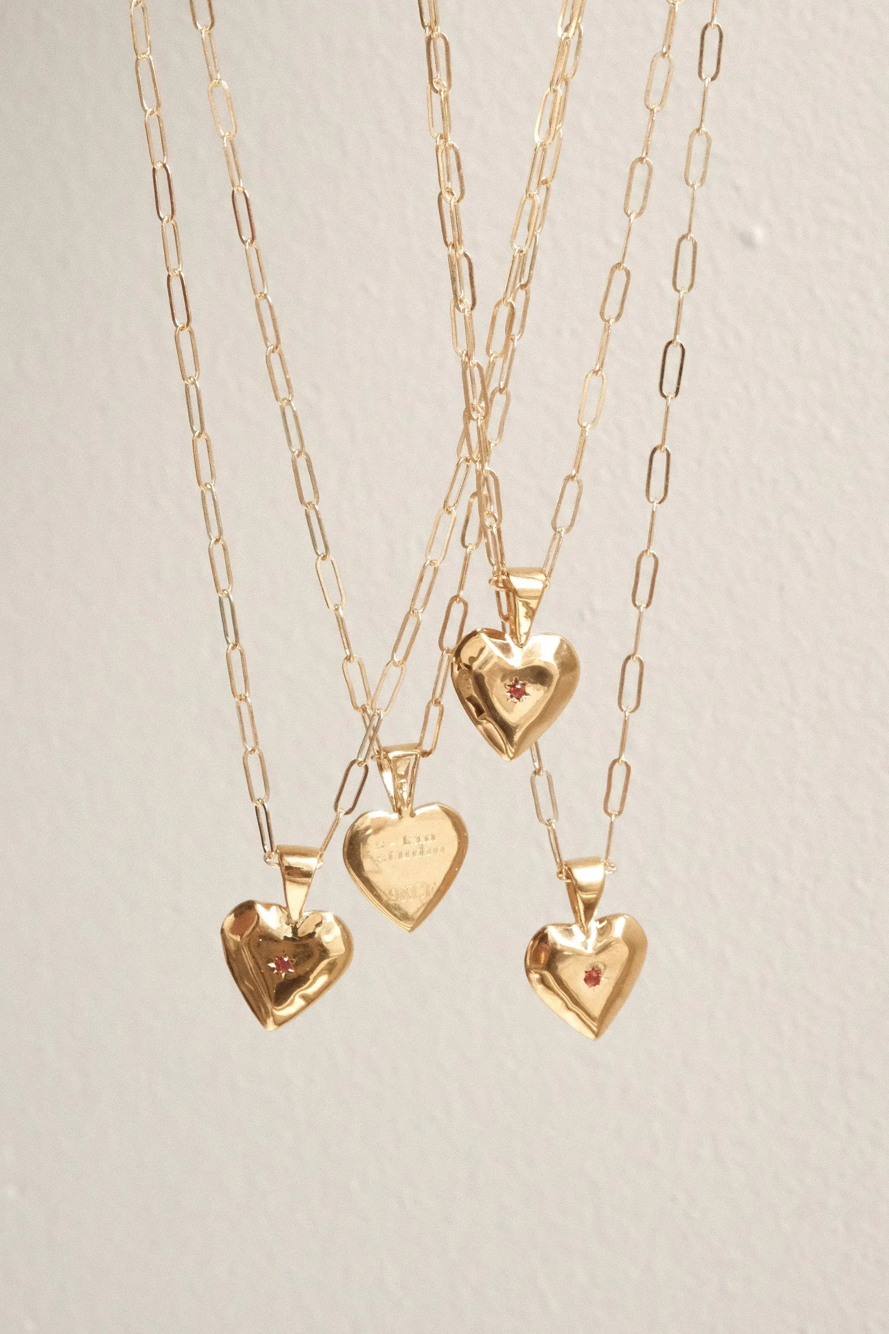 Gilded Heart Pendant Necklace