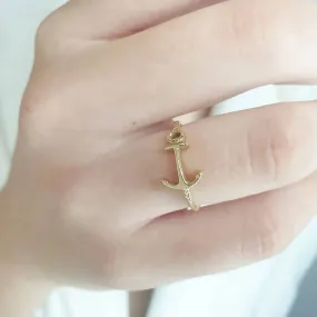 Gold Anchor Ring