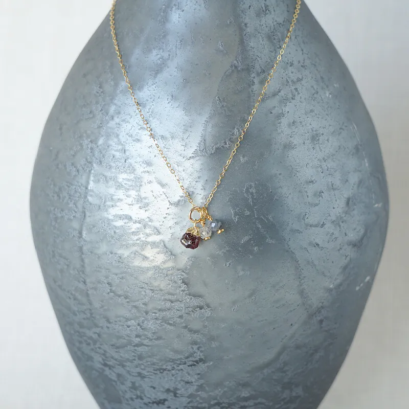 Gold Garnet Nugget Necklace | 2023 Holiday Exclusive