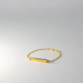 Gold ID Bracelet Cuban Link 2.5MM Model-AB108