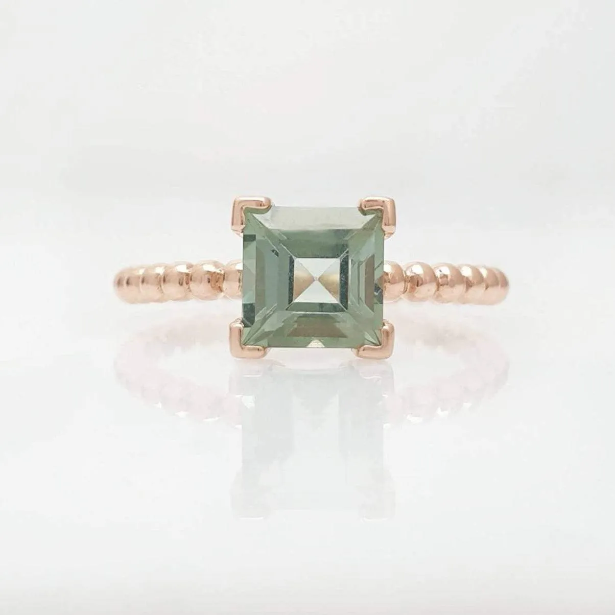 Green Tourmaline Gold Ring