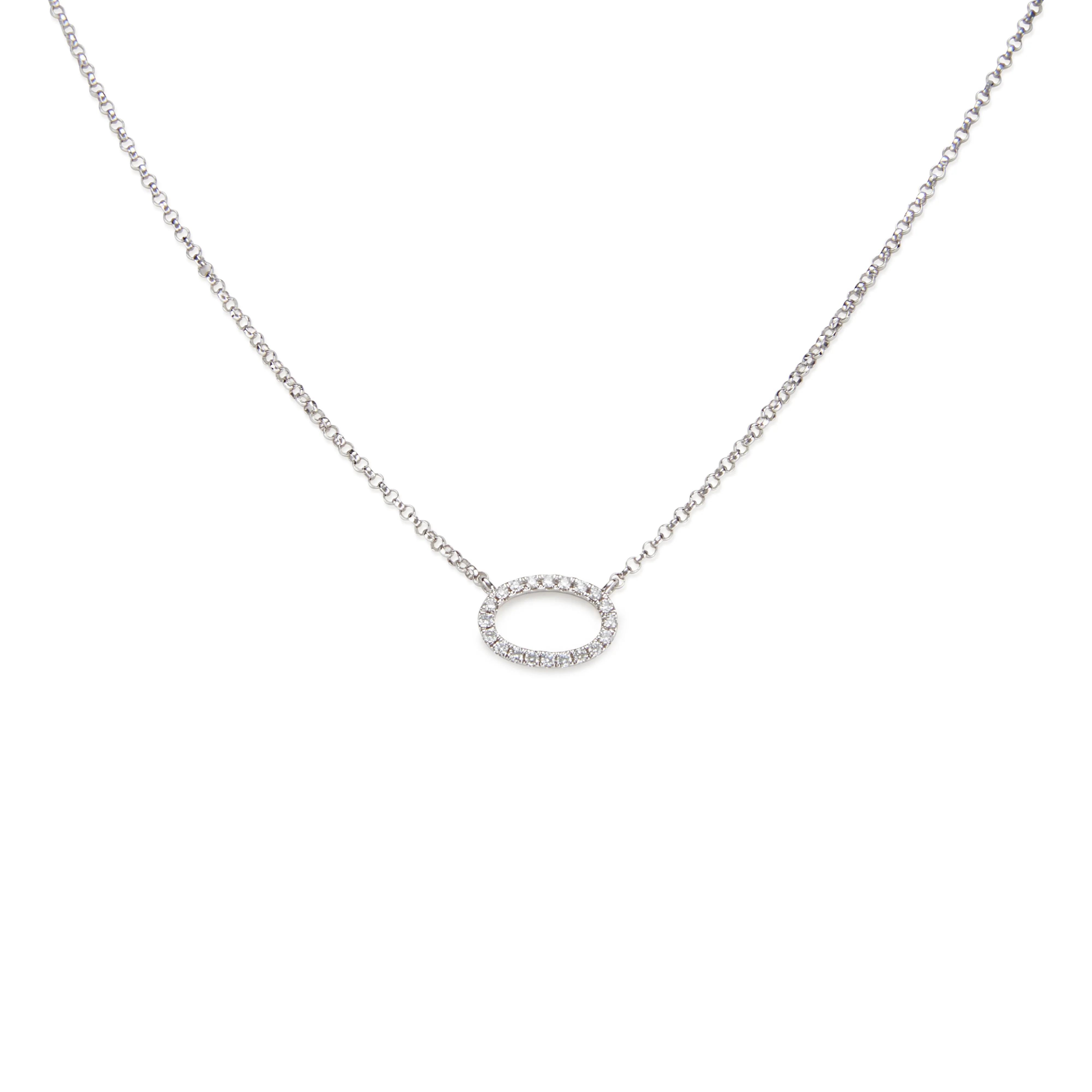 Halo Diamond Necklace