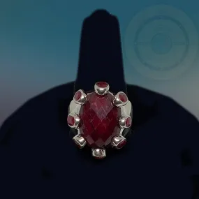 Handmade Garnet Sterling Silver Ring