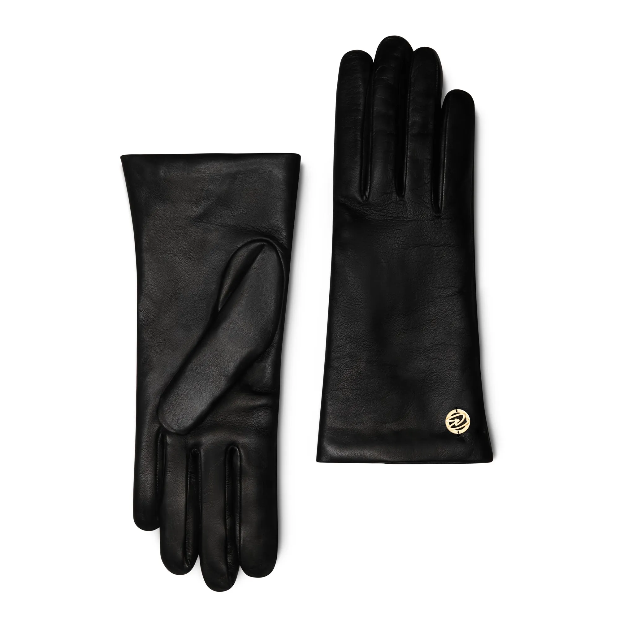 Honoré Eleanor black goatskin leather gloves