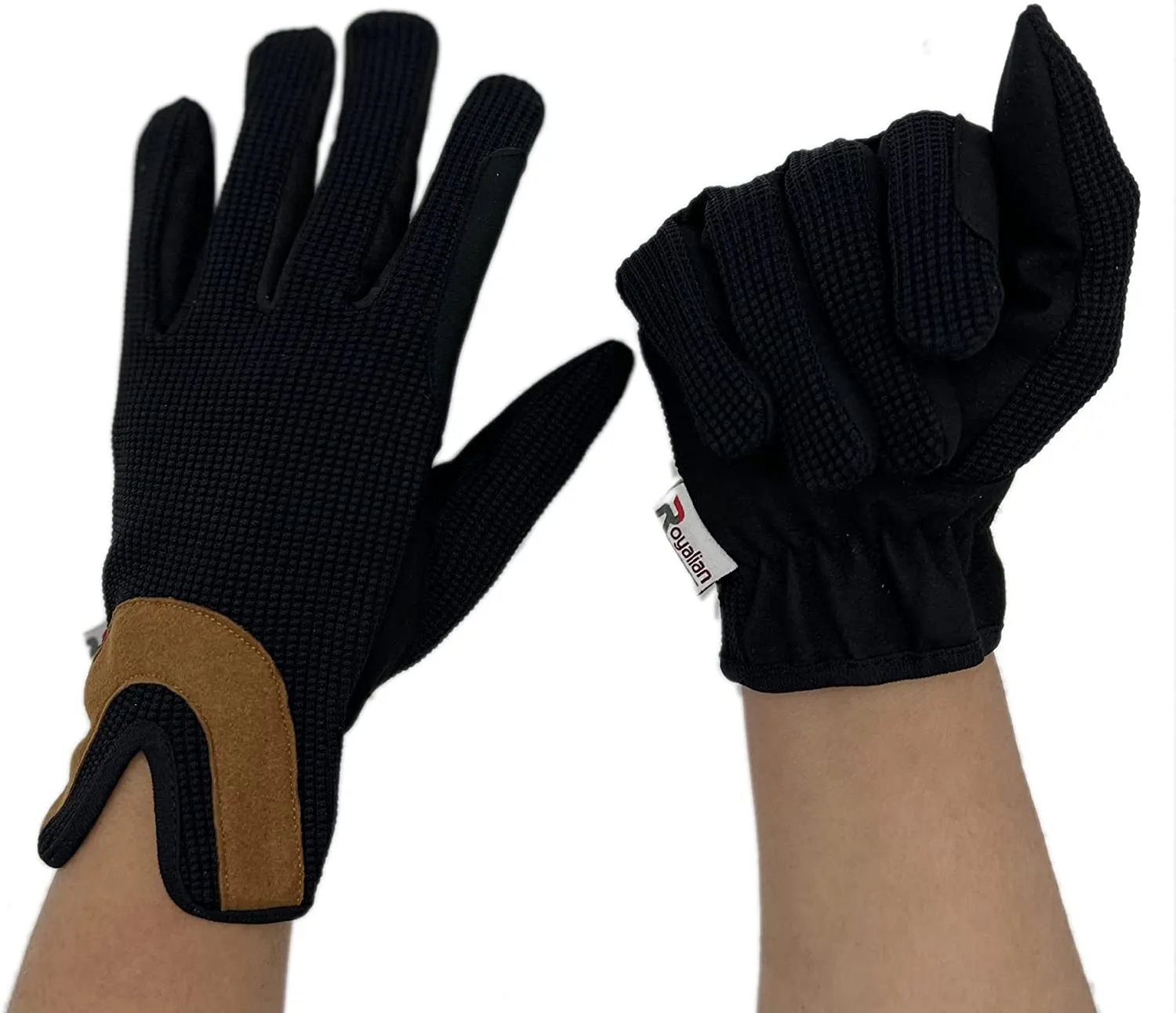 Horse Riding Men Hoof Model Gloves - Equestrian Touch Screen Knitted Sports Gloves