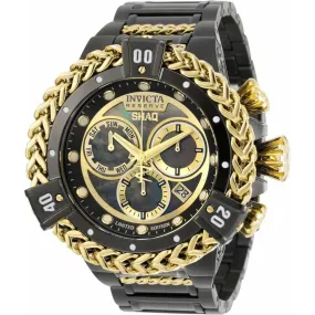 Invicta Men's Chronograph Watch - Shaq Black MOP and Gold Tone Dial Bracelet | 33413